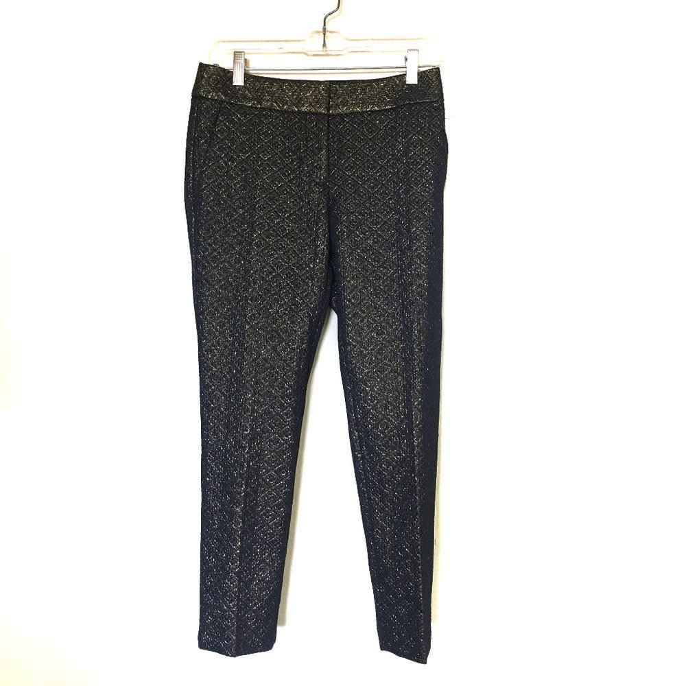 Loft Marisa Metallic Pencil Pants 0